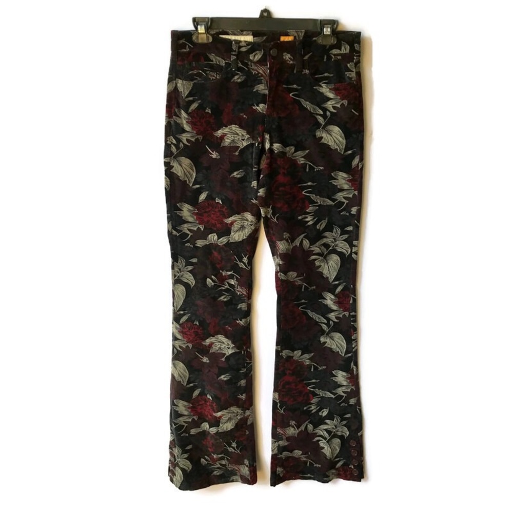 Pilcro And The Letterpress Floral Corduroy Pants - Picture 3 of 8